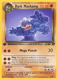 Dark Machamp Team Rocket #27