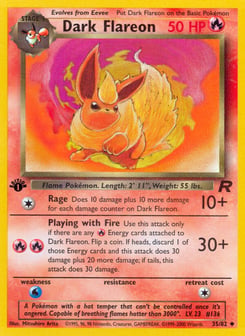 Dark Flareon Team Rocket #35