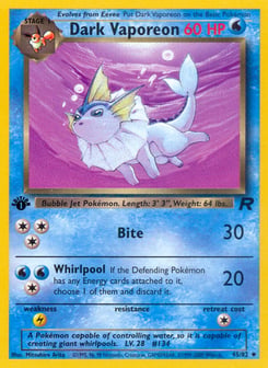 Dark Vaporeon Team Rocket #45