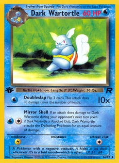 Dark Wartortle Team Rocket #46