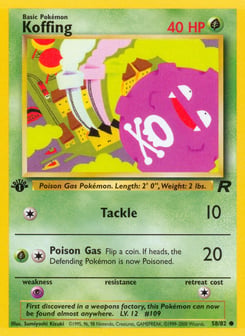 Koffing Team Rocket #58