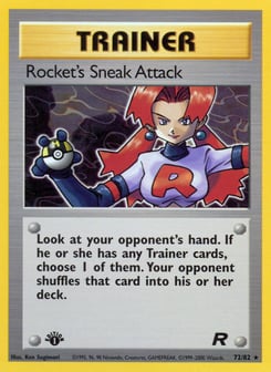 Rocket's Sneak Attack Team Rocket #72