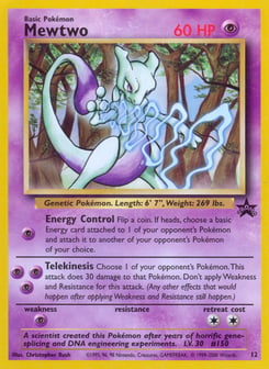 Mewtwo Wizards Black Star Promos #12