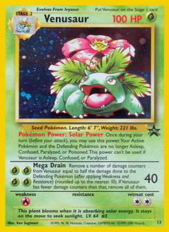 Venusaur Wizards Black Star Promos #13