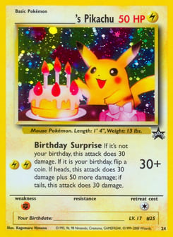 _____'s Pikachu Wizards Black Star Promos #24