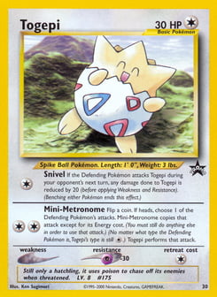 Togepi Wizards Black Star Promos #30