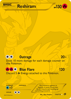 Reshiram Legendary Treasures #114