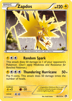 Zapdos Legendary Treasures #46