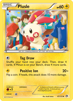 Plusle Legendary Treasures #47