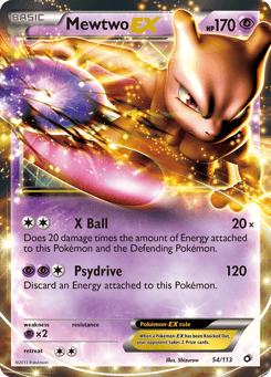 Mewtwo-EX Legendary Treasures #54