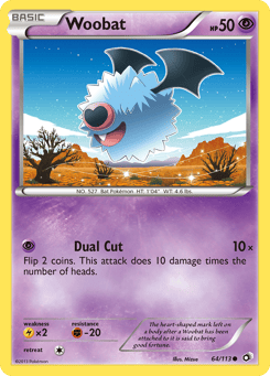 Woobat Legendary Treasures #64