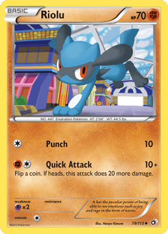 Riolu Legendary Treasures #79