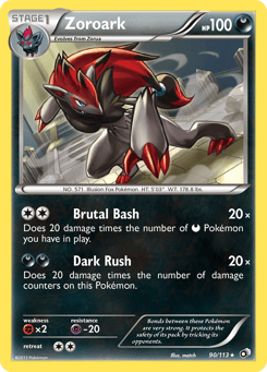 Zoroark Legendary Treasures #90