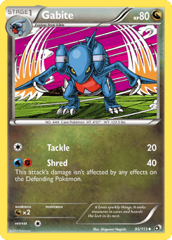 Gabite Legendary Treasures #95