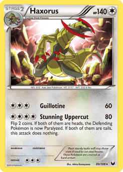 Haxorus Dark Explorers #89