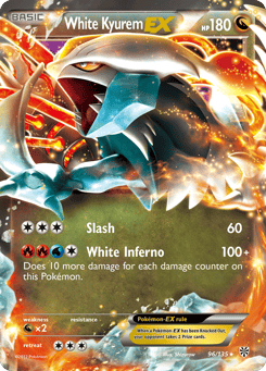 White Kyurem-EX Plasma Storm #96