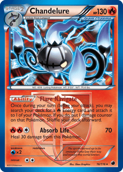 Chandelure Plasma Freeze #16