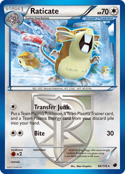 Raticate Plasma Freeze #88