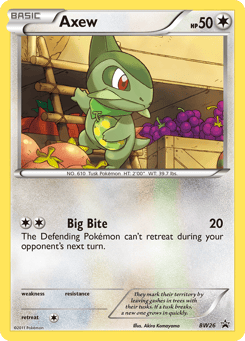 Axew BW Black Star Promos #BW26