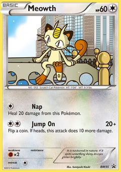 Meowth BW Black Star Promos #BW35