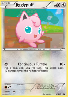 Jigglypuff BW Black Star Promos #BW65