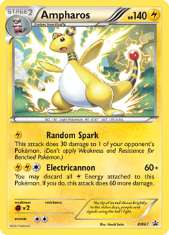 Ampharos BW Black Star Promos #BW67
