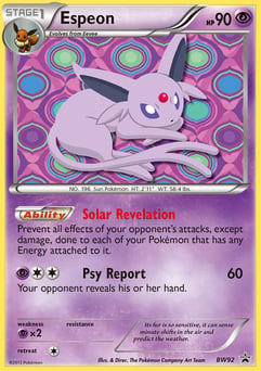 Espeon BW Black Star Promos #BW92