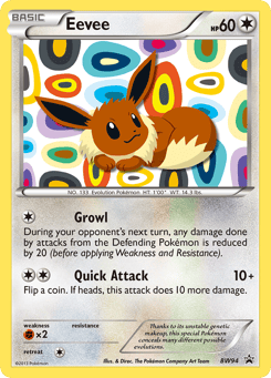 Eevee BW Black Star Promos #BW94