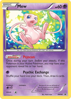 Mew BW Black Star Promos #BW98
