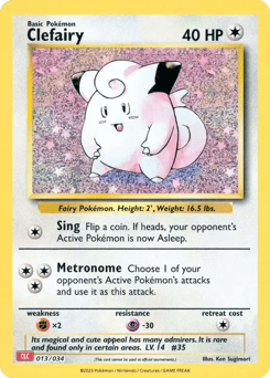Clefairy Pokémon TCG Classic - Charizard #13