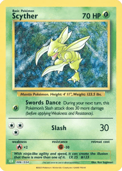 Scyther Pokémon TCG Classic - Venusaur #6