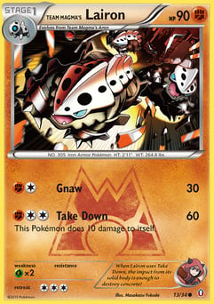 Team Magma's Lairon Double Crisis #13