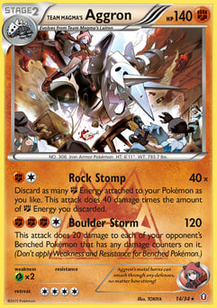 Team Magma's Aggron Double Crisis #14