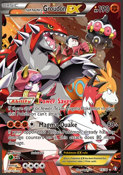 Team Magma's Groudon-EX Double Crisis #15