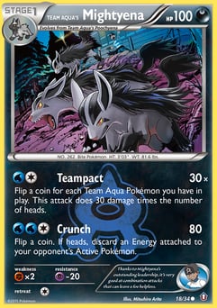 Team Aqua's Mightyena Double Crisis #18