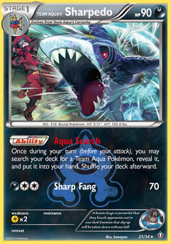 Team Aqua's Sharpedo Double Crisis #21