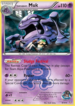 Team Aqua's Muk Double Crisis #8