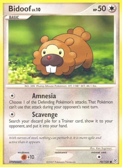 Bidoof Diamond & Pearl #70