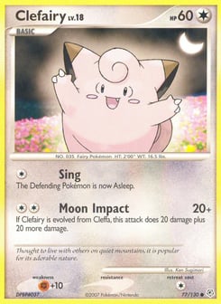 Clefairy Diamond & Pearl #77