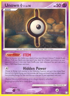 Unown [I] Mysterious Treasures #37