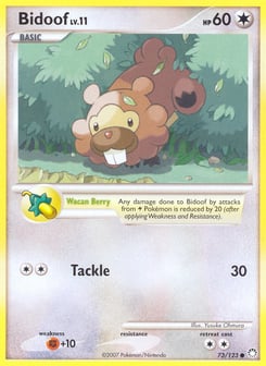 Bidoof Mysterious Treasures #73