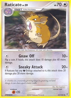 Raticate Secret Wonders #61