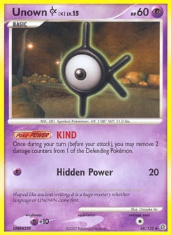 Unown [K] Secret Wonders #68