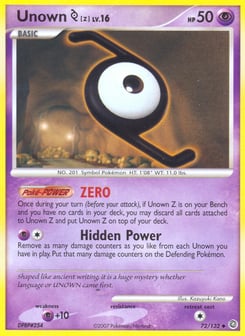 Unown [Z] Secret Wonders #72