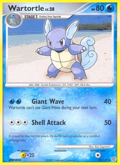 Wartortle Secret Wonders #75