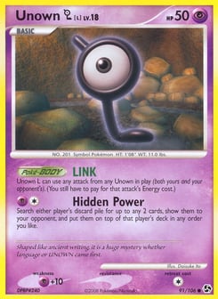 Unown [L] Great Encounters #91