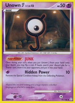 Unown [J] Legends Awakened #76