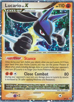 Lucario LV.X DP Black Star Promos #DP12
