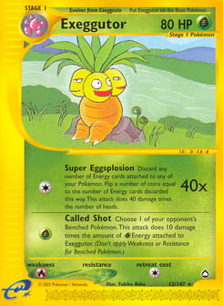 Exeggutor Aquapolis #12