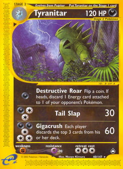 Tyranitar Aquapolis #40